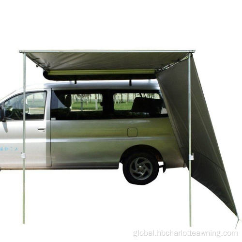 Retractable Car Roof Side Awning for Sale Car Awning with Carry Bag Telescoping Poles Rooftop Tent Factory